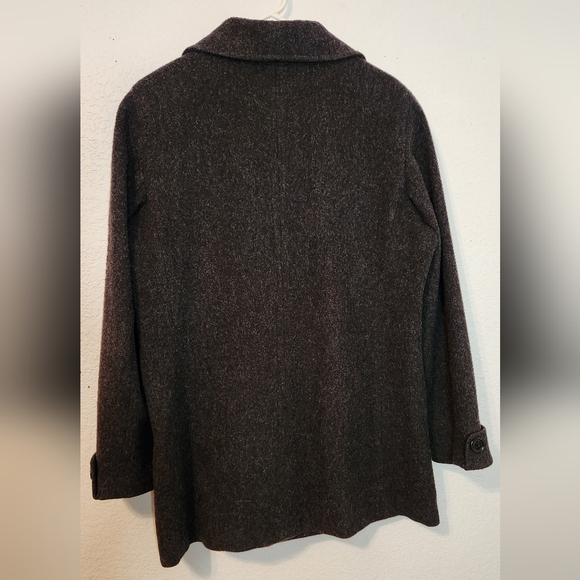 Vintage Fabio Wool Charcoal Gray Women's Peacoat, Size‎ L - Picture 2 of 7